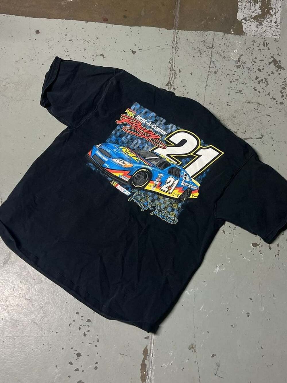 NASCAR Rent-A-Center Racing 21 Graphic T-Shirt Black